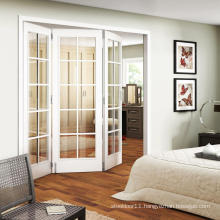 Exterior glass folding Wooden door